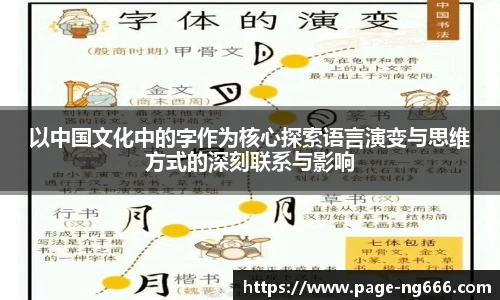 以中国文化中的字作为核心探索语言演变与思维方式的深刻联系与影响